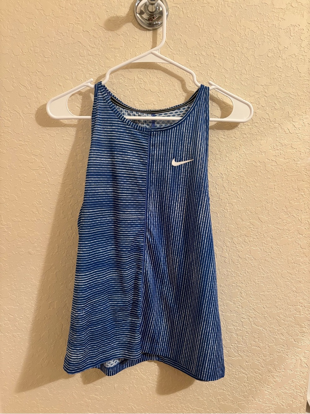 Nike Blue Striped One-Piece Tank